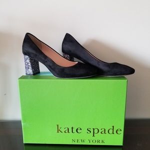 Kate Spade Glitter Heel Pumps